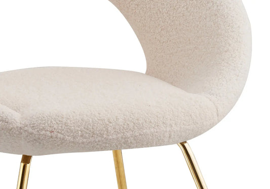 Chaises dorées doudou BABEL (lot de 4) New Design