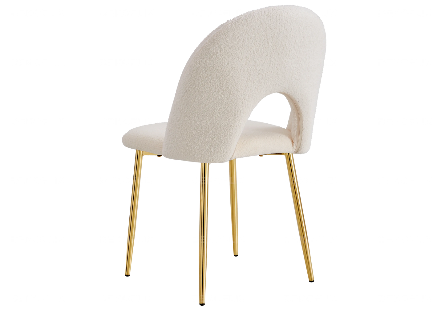 Chaises dorées doudou beige TALIA (lot de 4) New Design