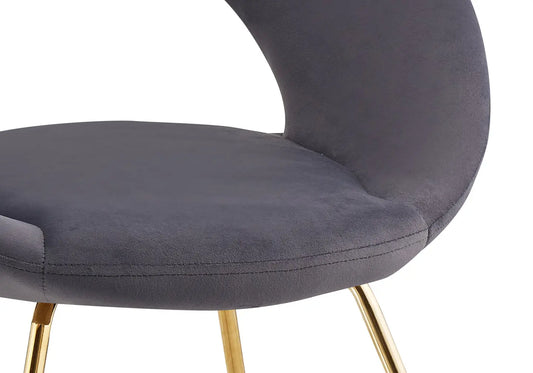 Chaises dorées gris BABEL (lot de 4) New Design