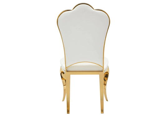 Chaises gold baroque blanc UDO New Design