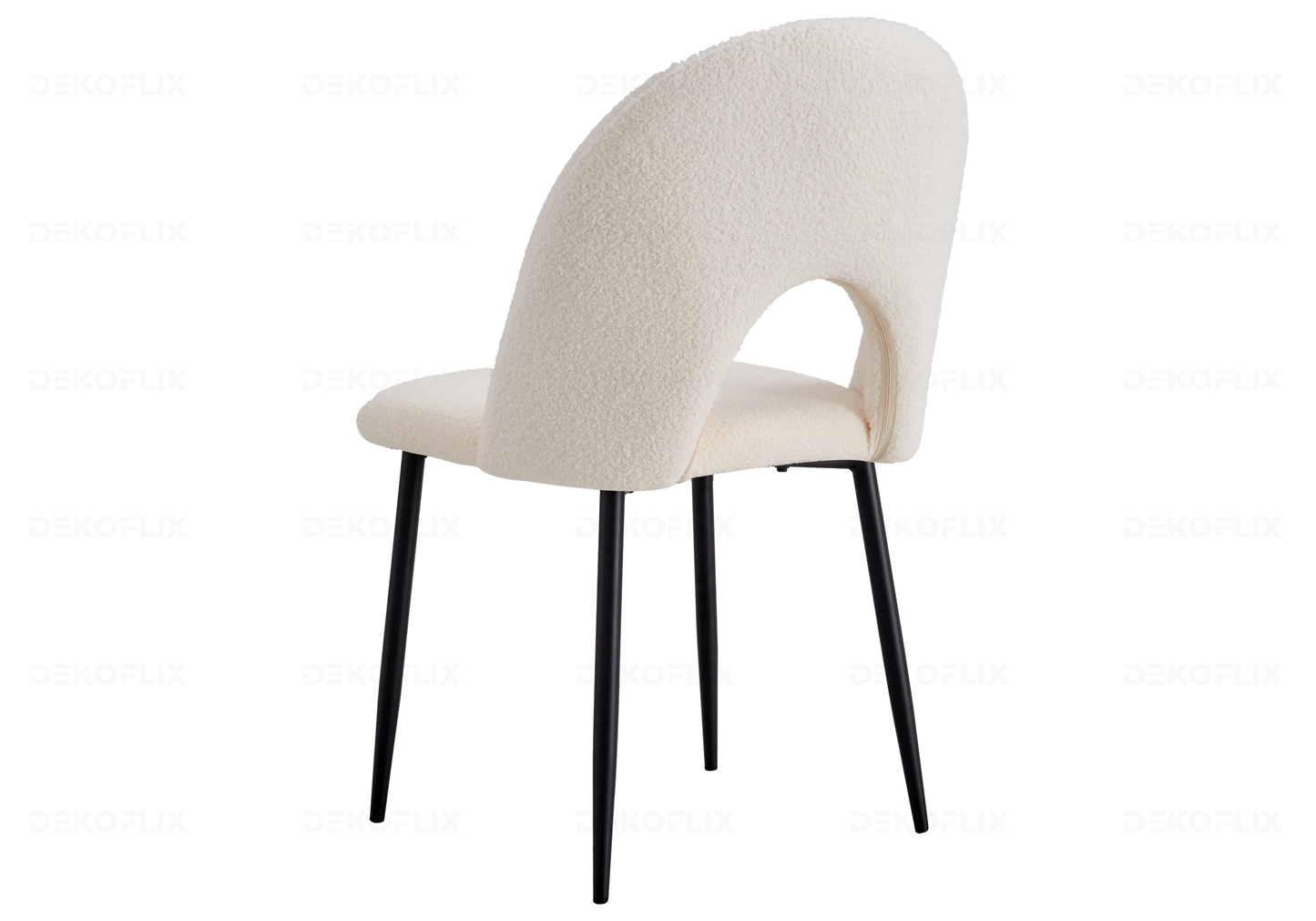 Chaises noire doudou beige TALIA (lot de 4) New Design
