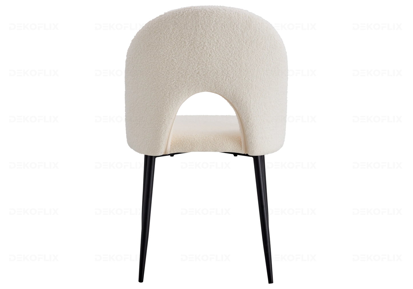 Chaises noire doudou beige TALIA (lot de 4) New Design