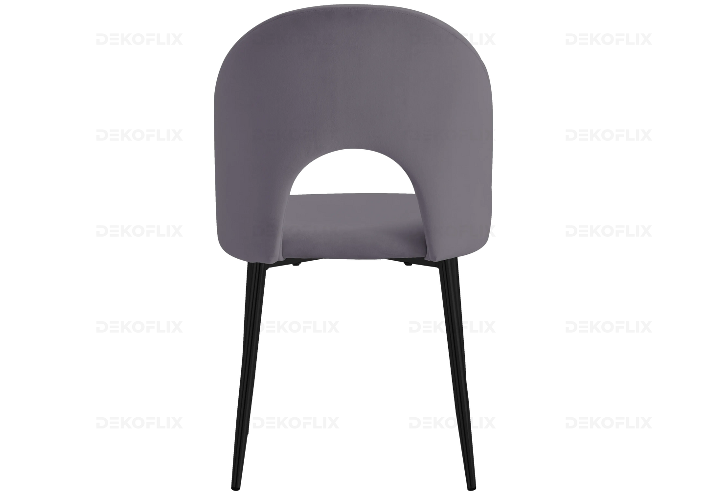 Chaises noire velours anthracite TALIA (lot de 4) New Design