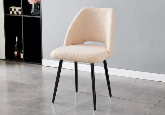 Chaises noires taupes LEONI (lot de 4) New Design