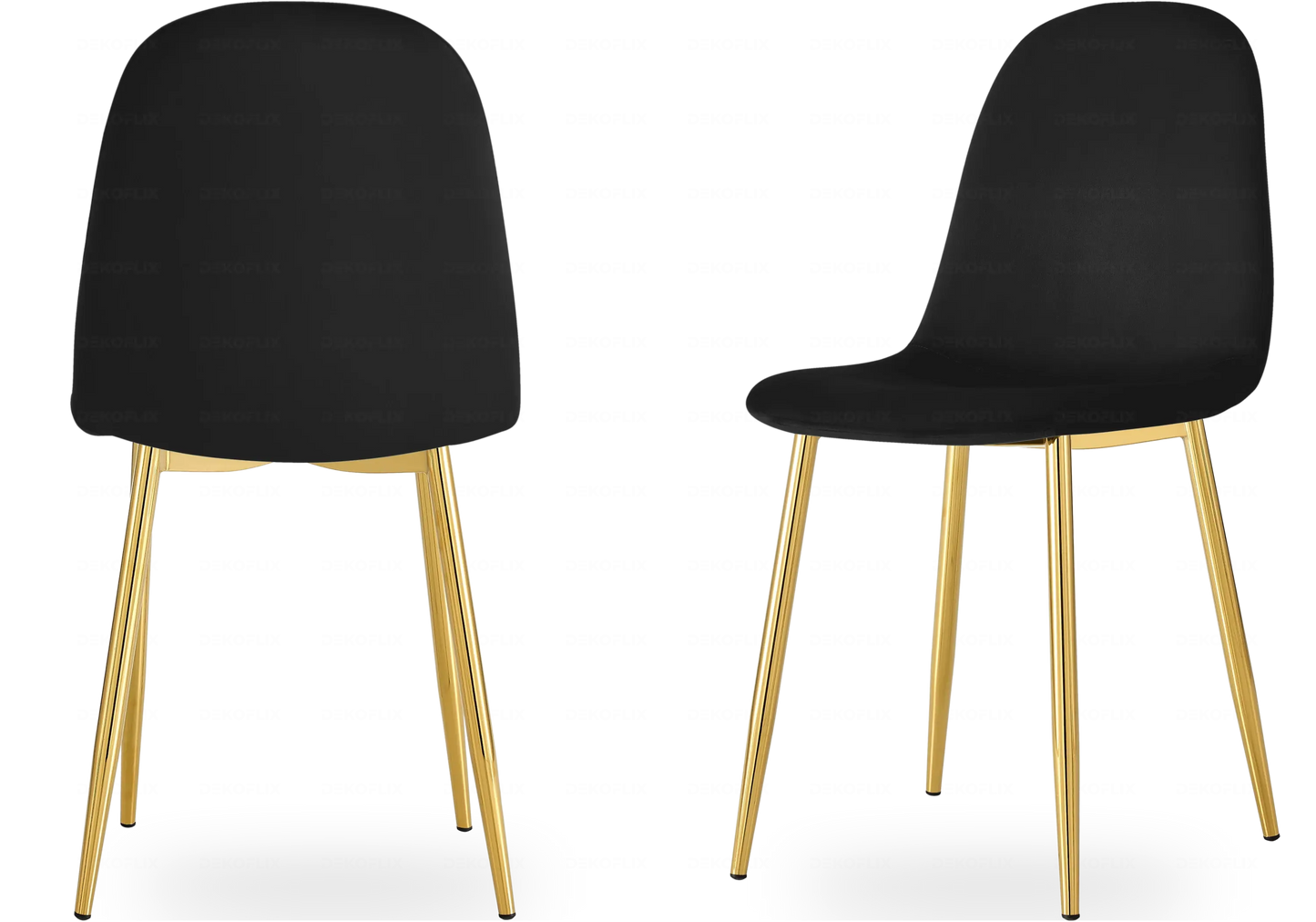 Chaises scandinave dorée noir LOA New Design