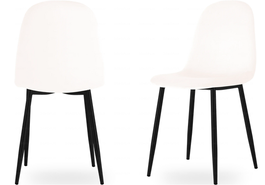 Chaises scandinave noir beige LOA New Design