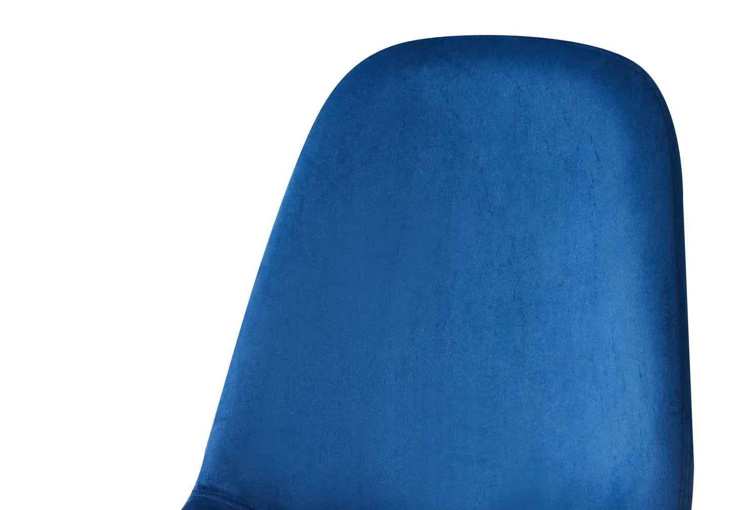 Chaises scandinave velours bleu LOA (Lot de 6) New Design