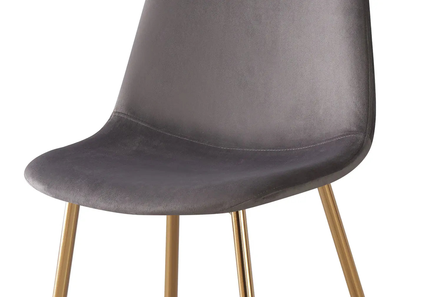 Chaises scandinave velours gris LOA (Lot de 6) New Design