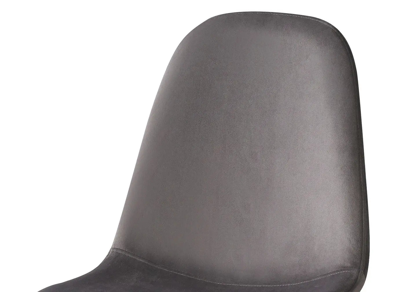 Chaises scandinave velours gris LOA (Lot de 6) New Design