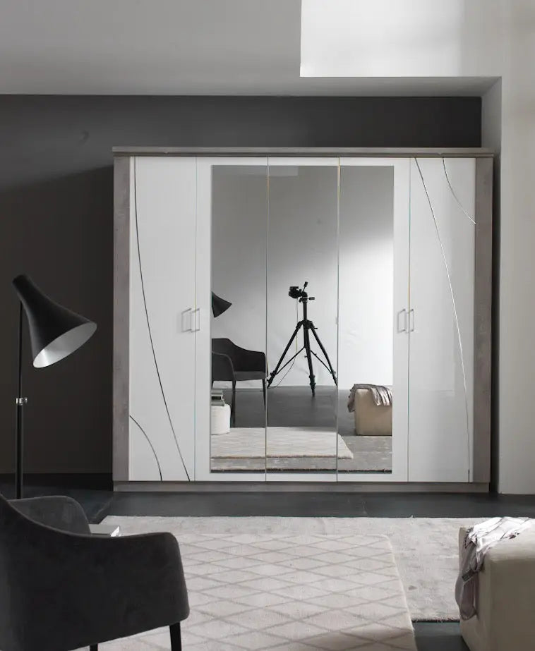 Chambre à coucher blanche MILANO Italian Mobili