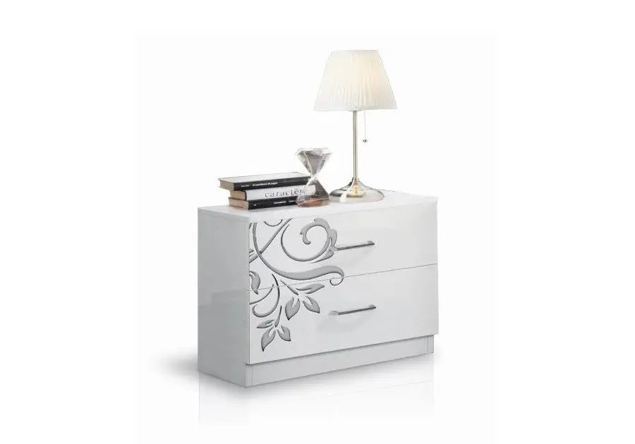 Chambre à coucher blanche florale MARY Italian Mobili