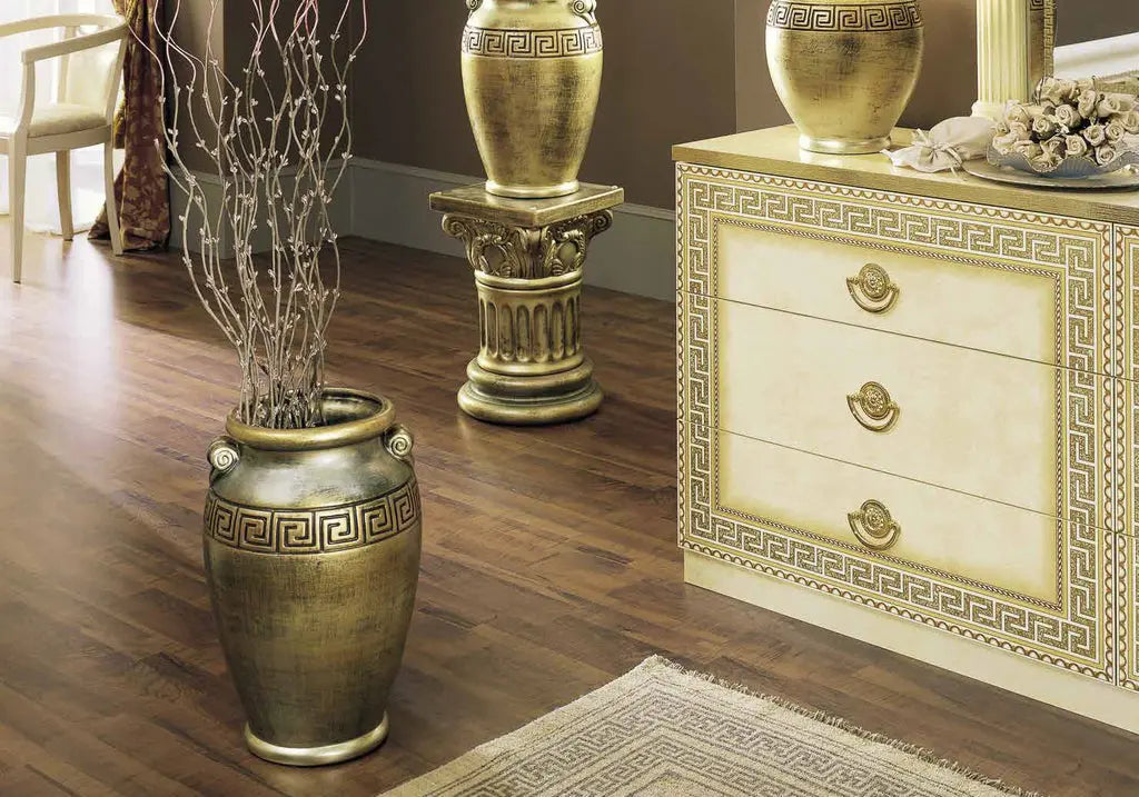 Chambre complète baroque laqué or ivoire ALLA CG Italy