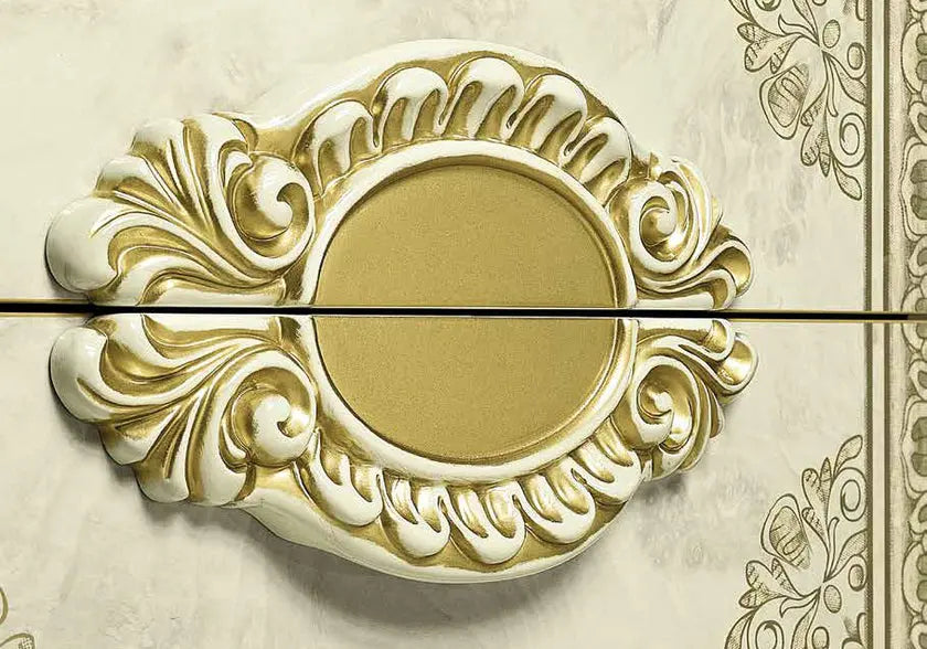 Chambre complète baroque laqué or ivoire KOBA CG Italy