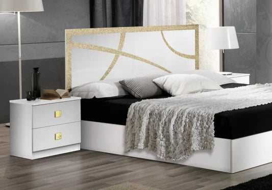 Chambre complète blanc doré MILANO Italian TL