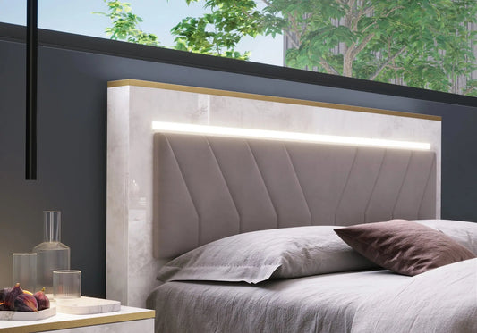 Chambre complète capitonné beige NEOMI Italian TL