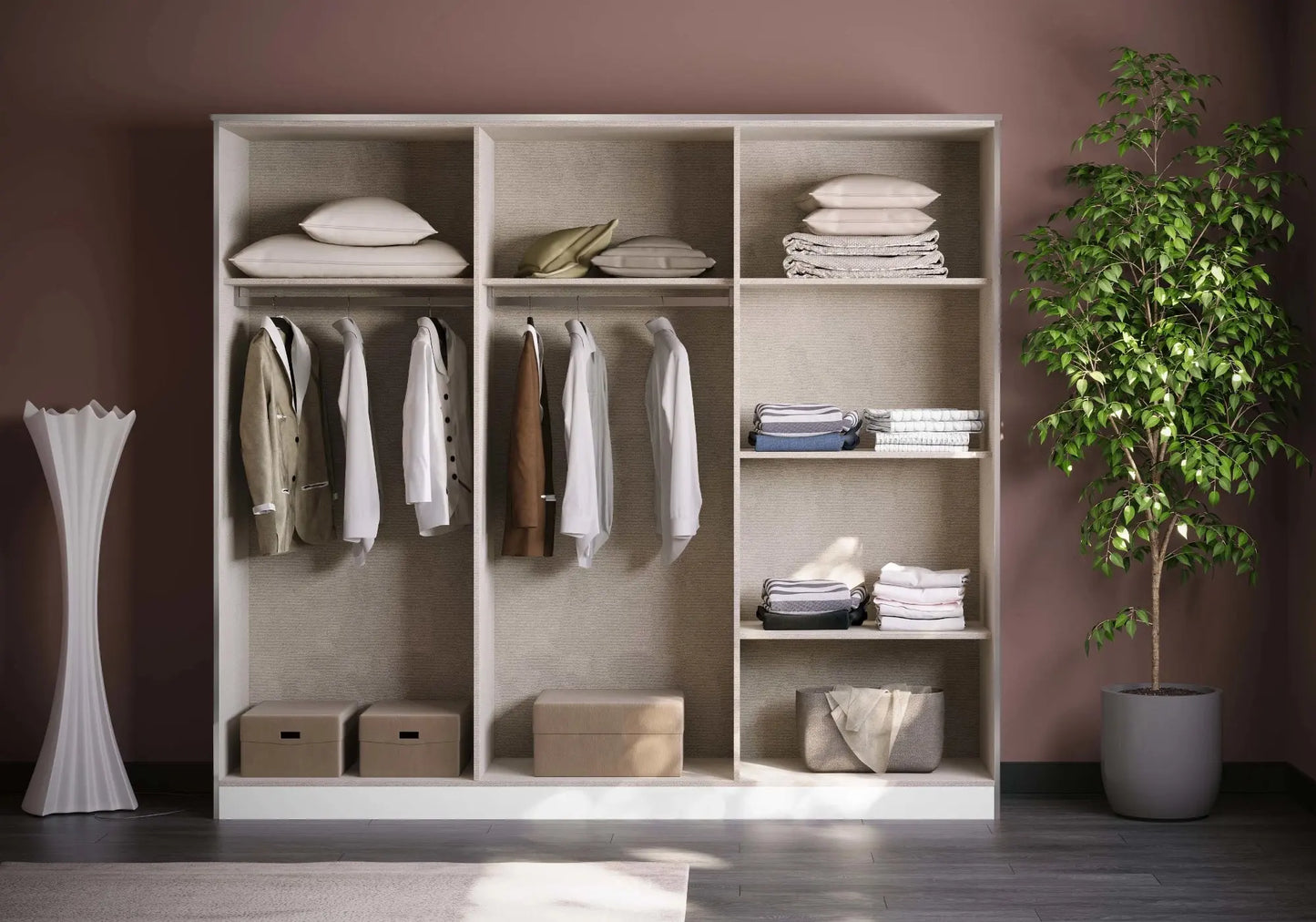 Chambre complète capitonné beige NEOMI Italian TL