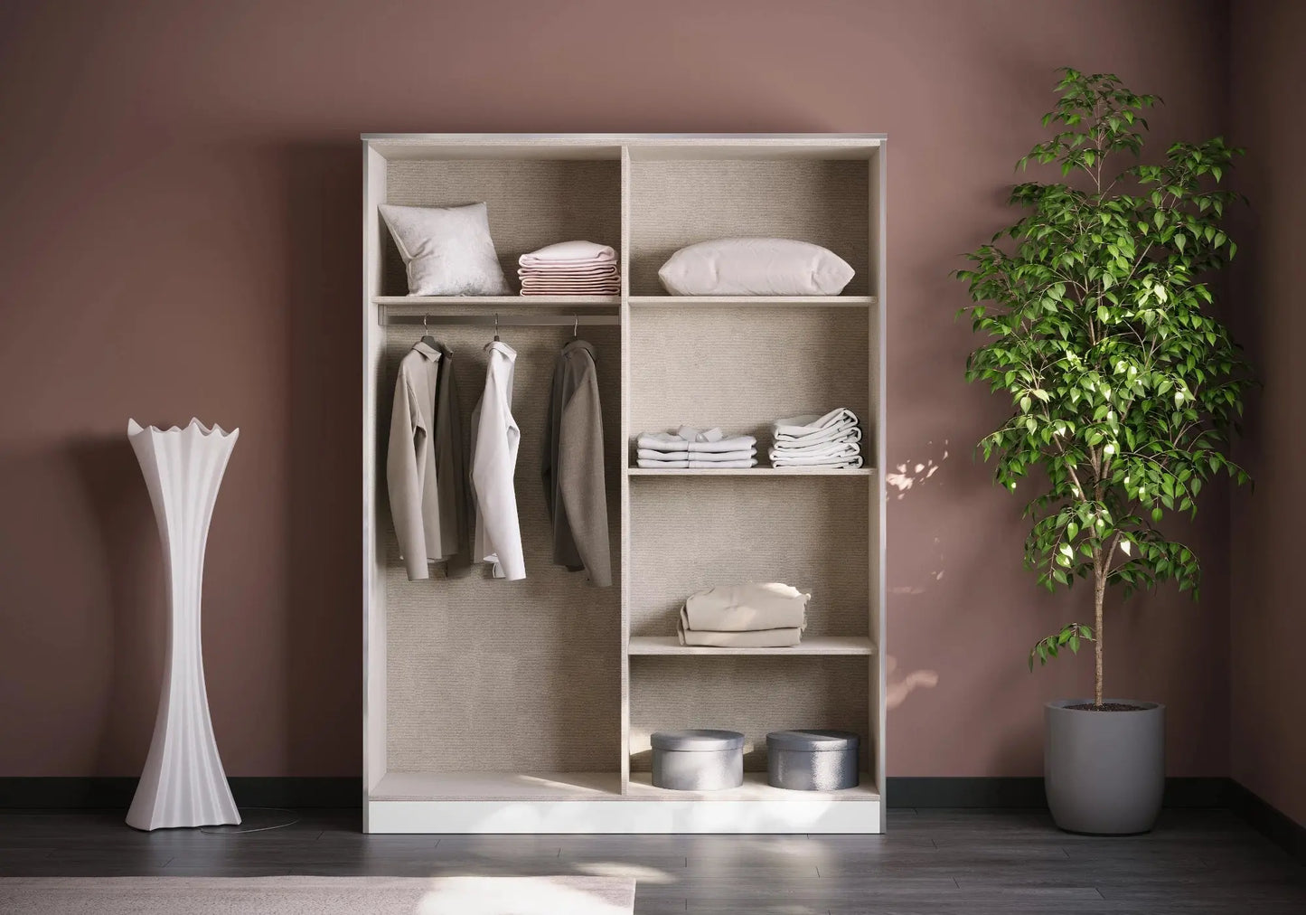 Chambre complète capitonné beige NEOMI Italian TL