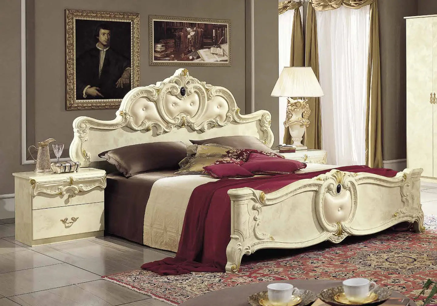 Chambre complète capitonné ivoire KONE CG Italy