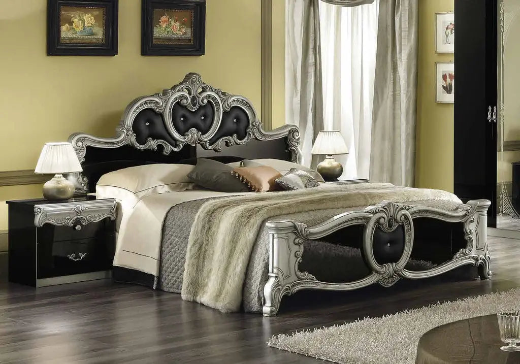 Chambre complète capitonné noir argent KONE CG Italy