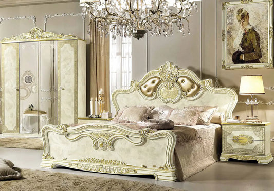 Chambre complète capitonné or ivoire KOBA CG Italy