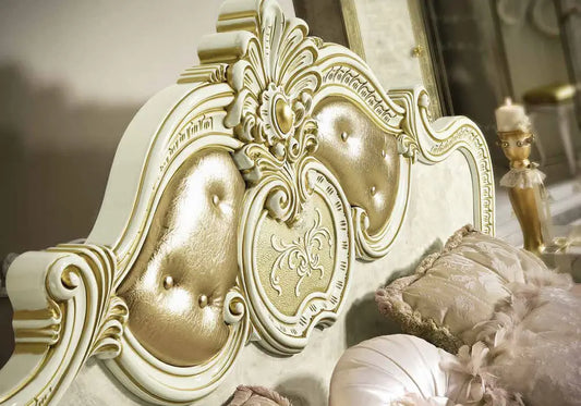 Chambre complète capitonné or ivoire KOBA CG Italy