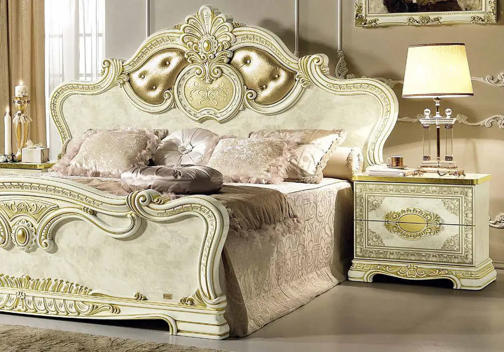Chambre complète capitonné or ivoire KOBA CG Italy