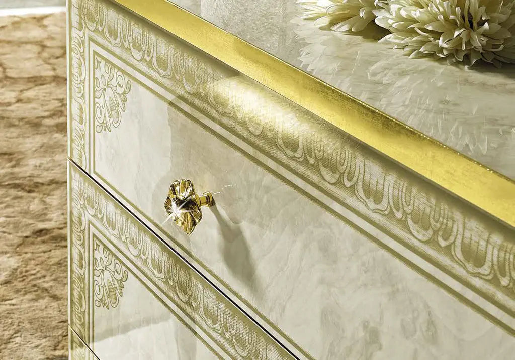 Chambre complète capitonné or ivoire KOBA CG Italy