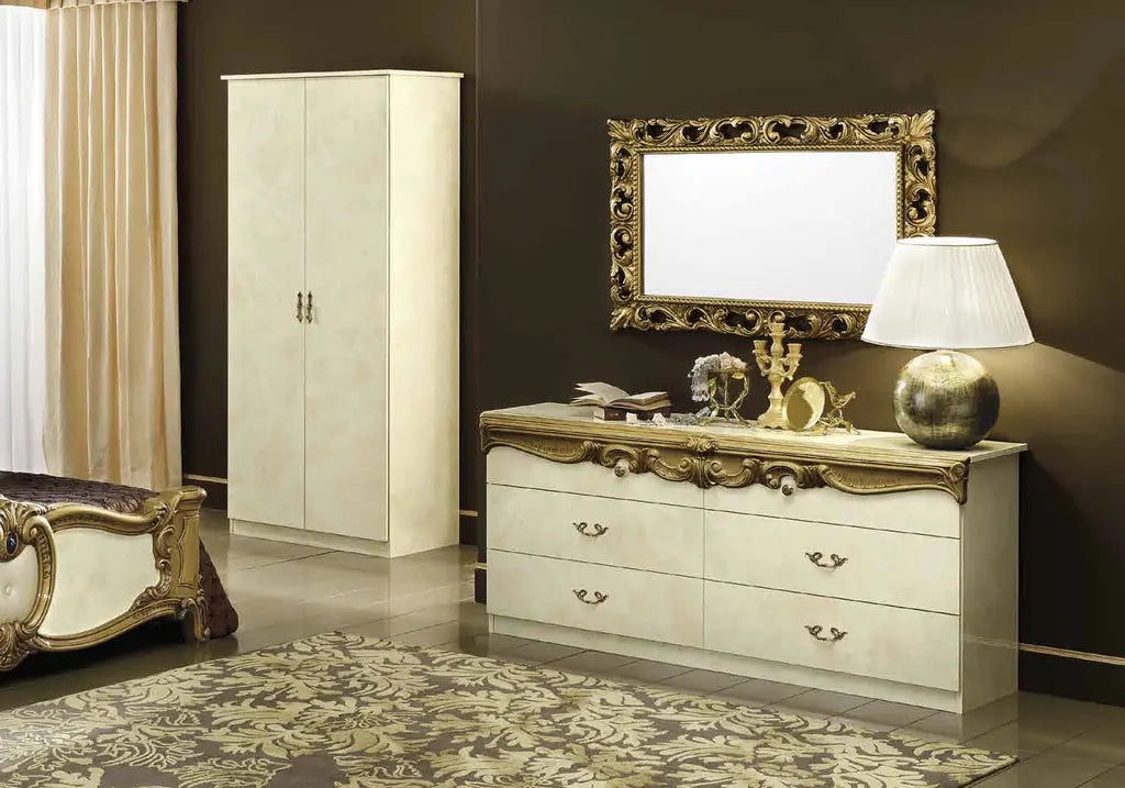 Chambre complète capitonné or ivoire KONE CG Italy