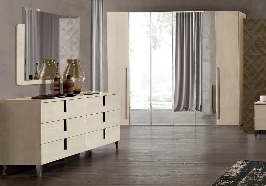 Chambre complète capitonné sable MYLA CG Italy