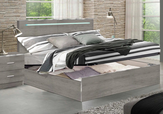 Chambre complète chêne gris NIVES Italian TL