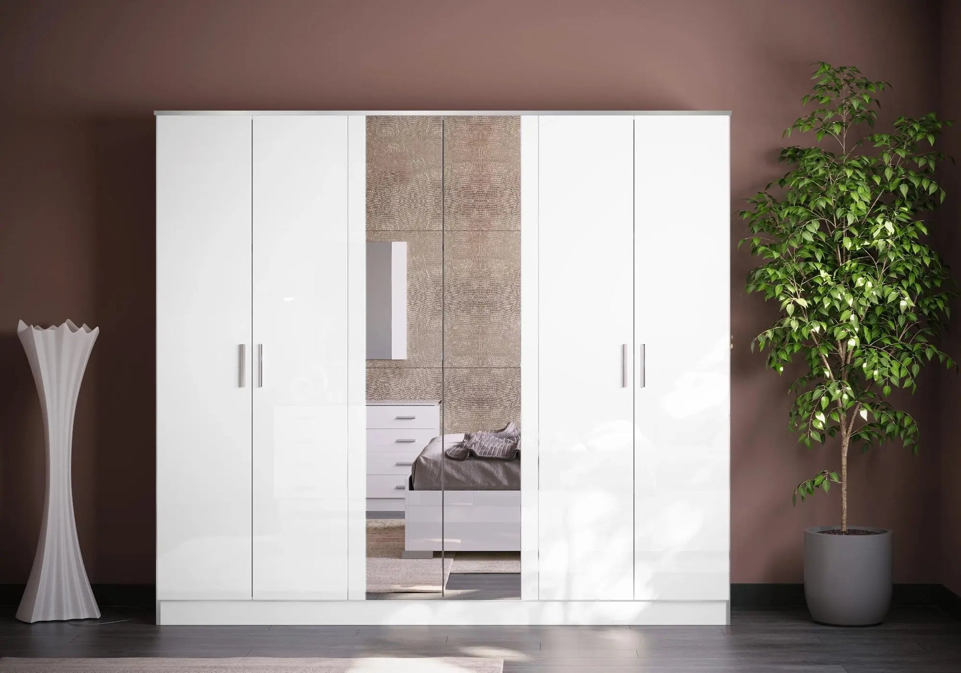 Chambre complète laqué blanc NEOMI Italian TL