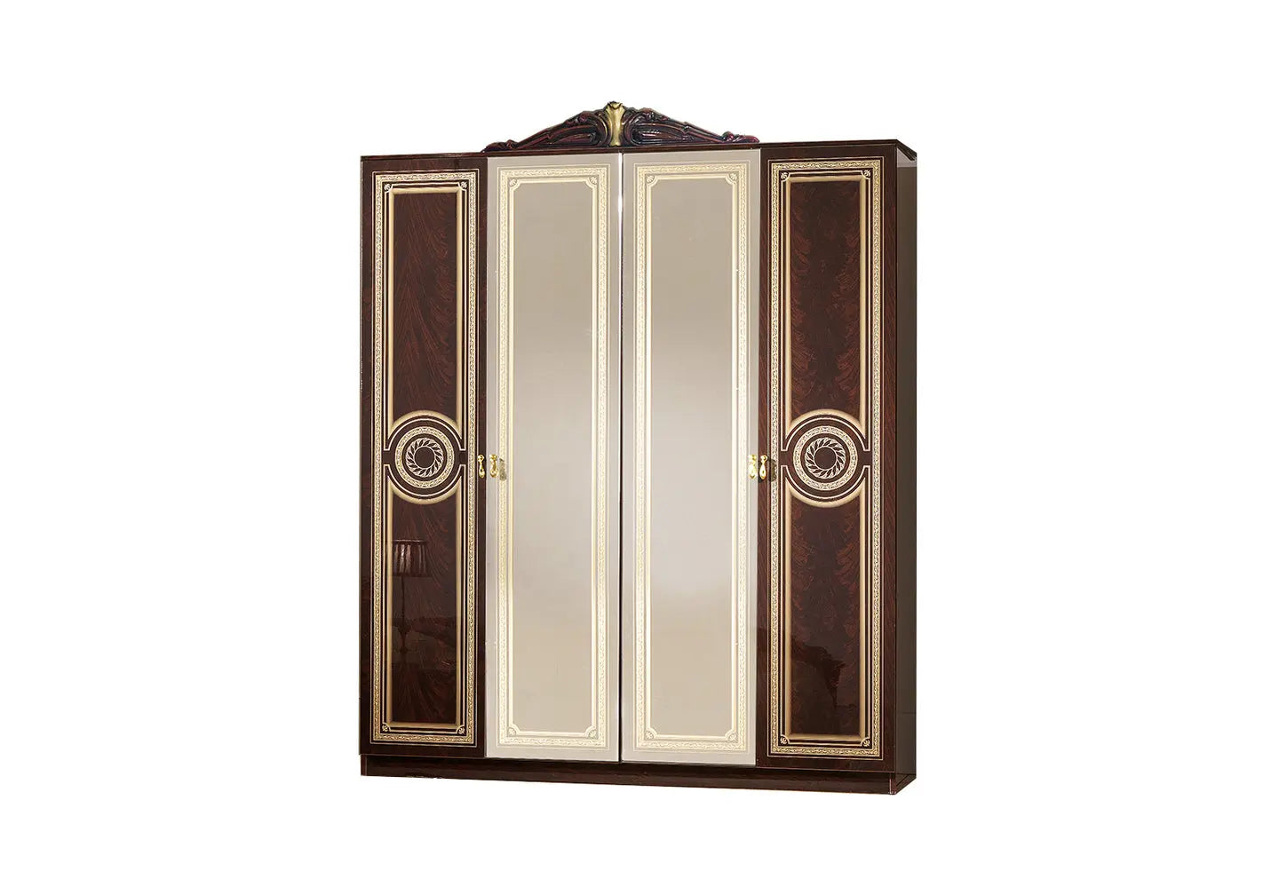 Chambre complète laquée acajou LOIS Made in Italy