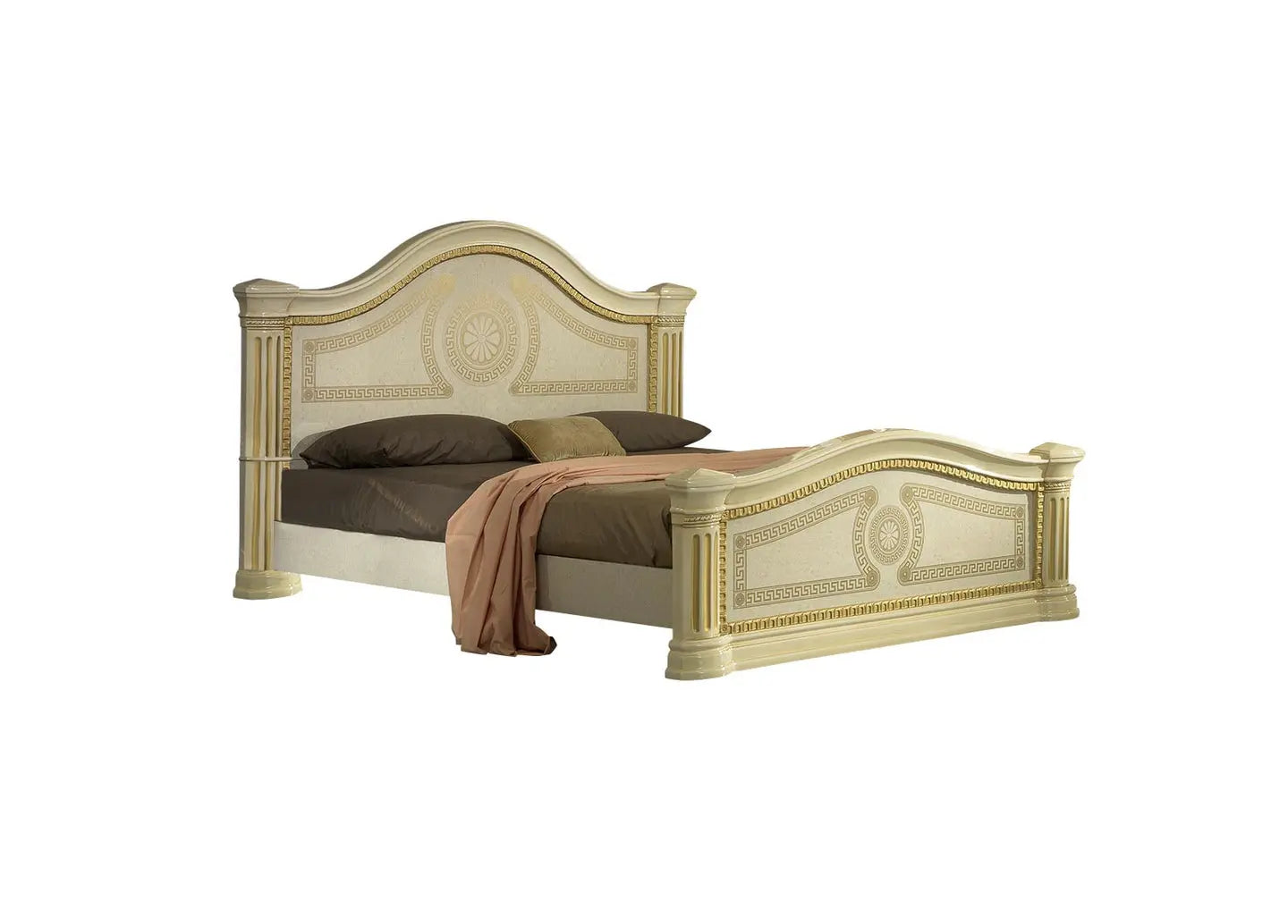 Chambre complète laquée beige or ROBBY Made in Italy