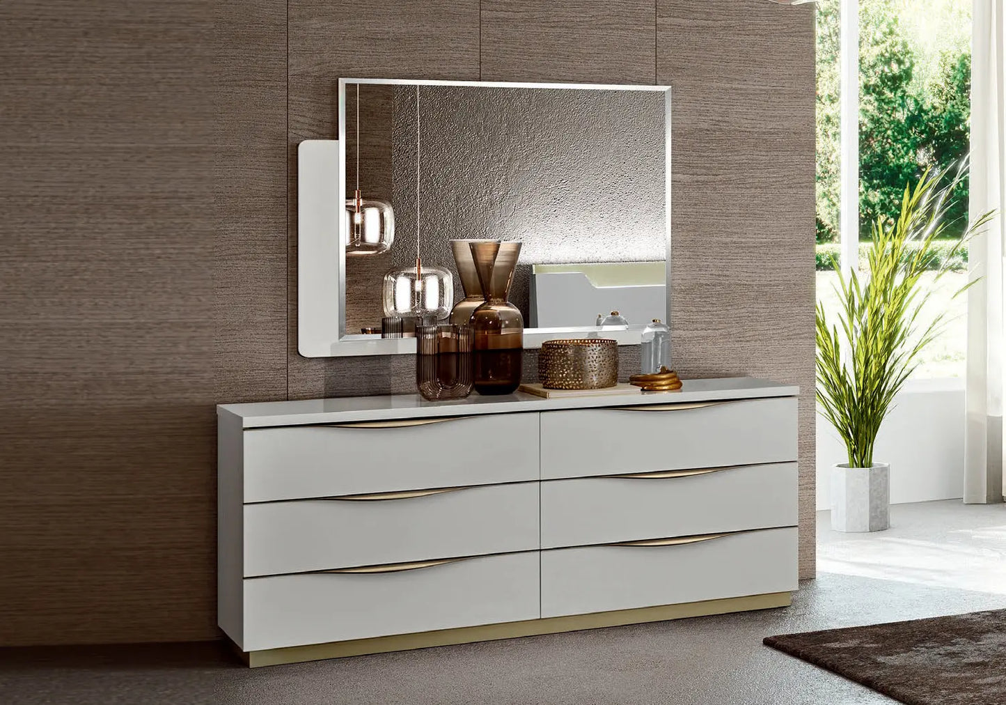 Chambre complète laquée blanc XENA CG Italy