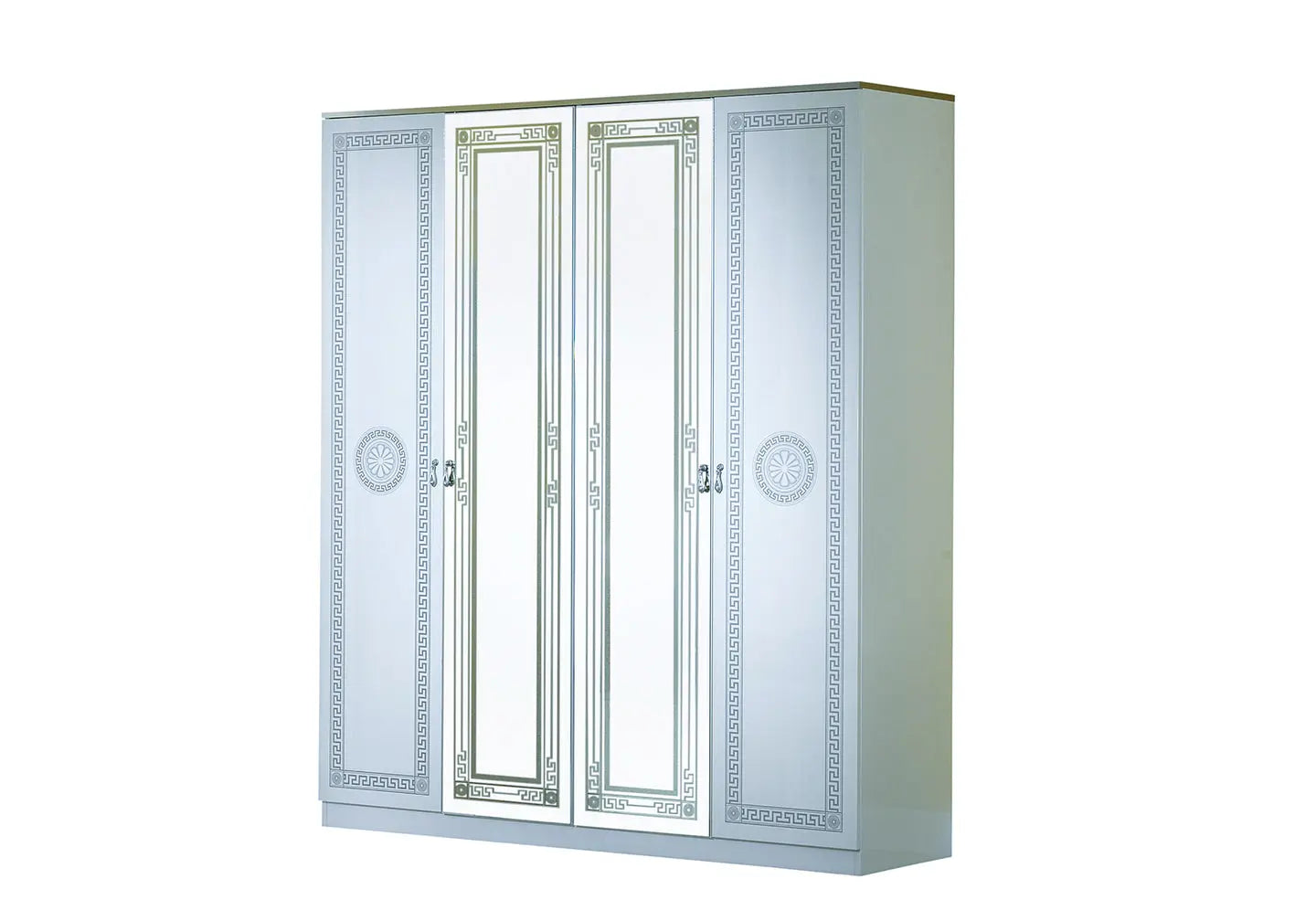 Chambre complète laquée blanc argent ROBBY Made in Italy