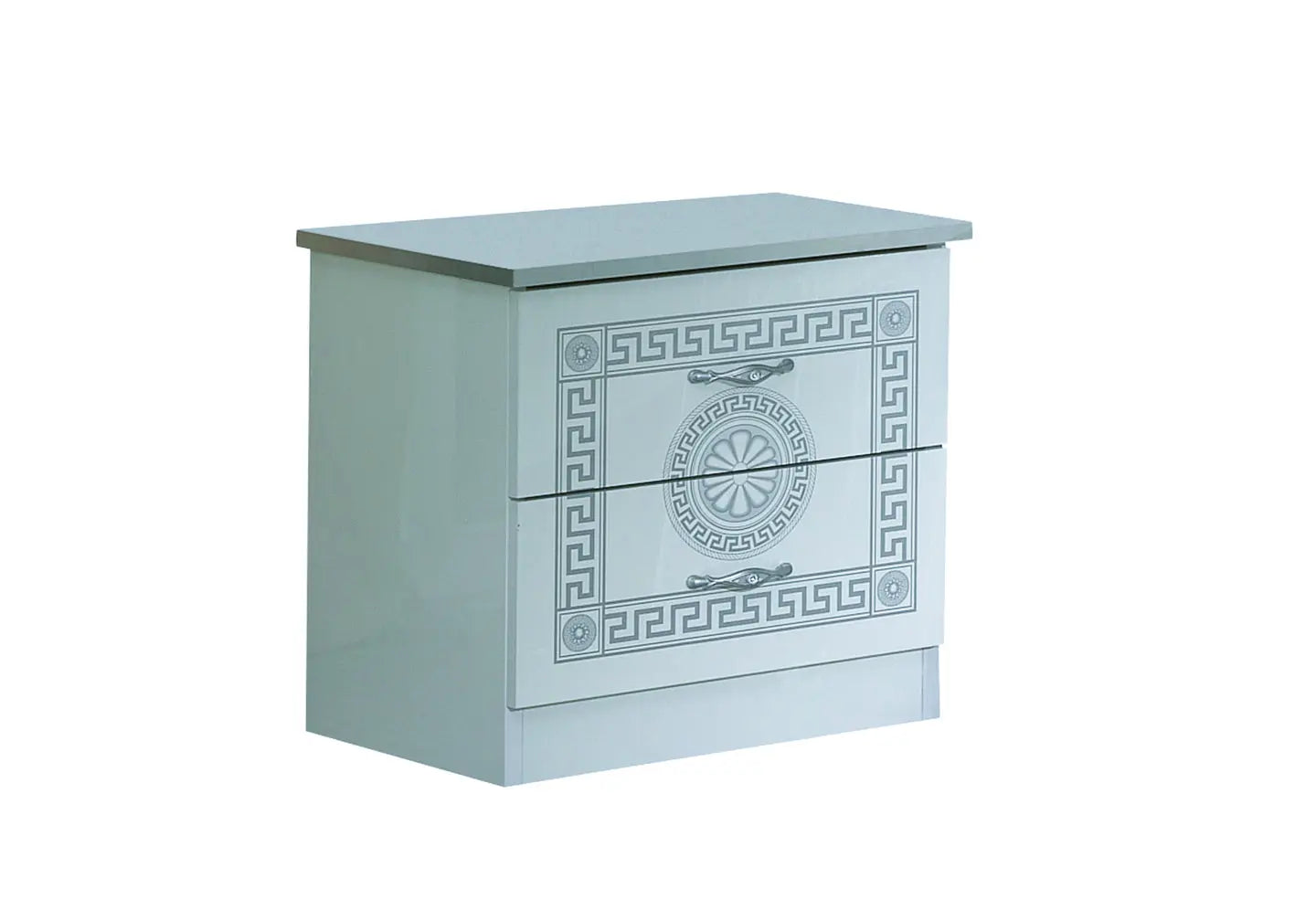 Chambre complète laquée blanc argent ROBBY Made in Italy