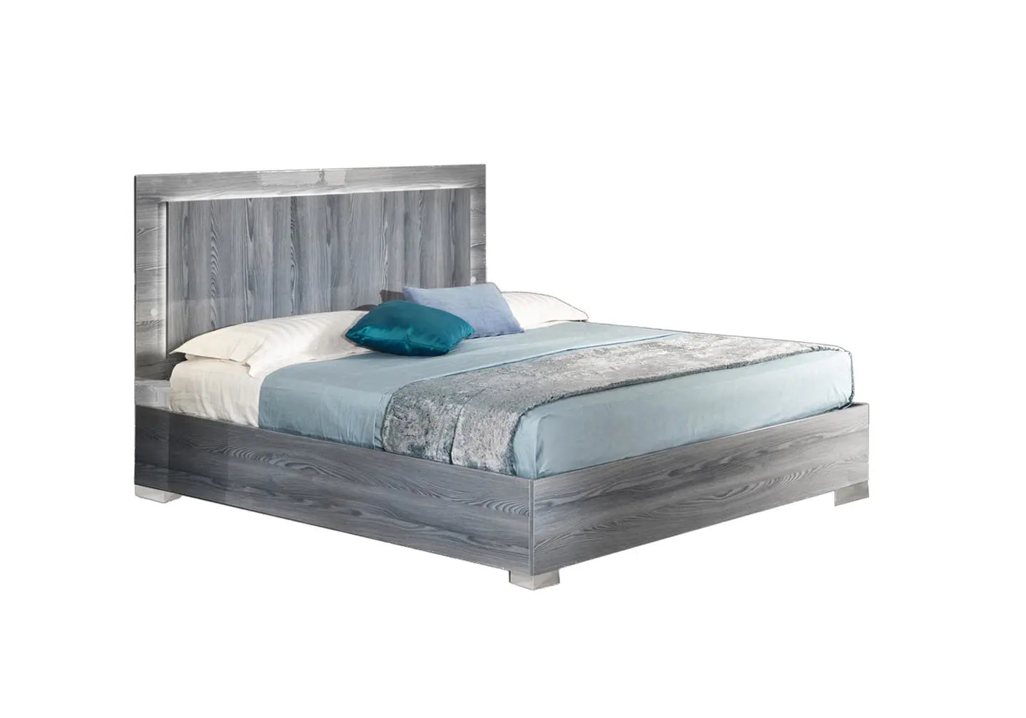Chambre complète laquée gris OZZİE Made in Italy