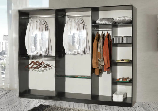 Chambre complète laquée noir LUIS Made in Italy