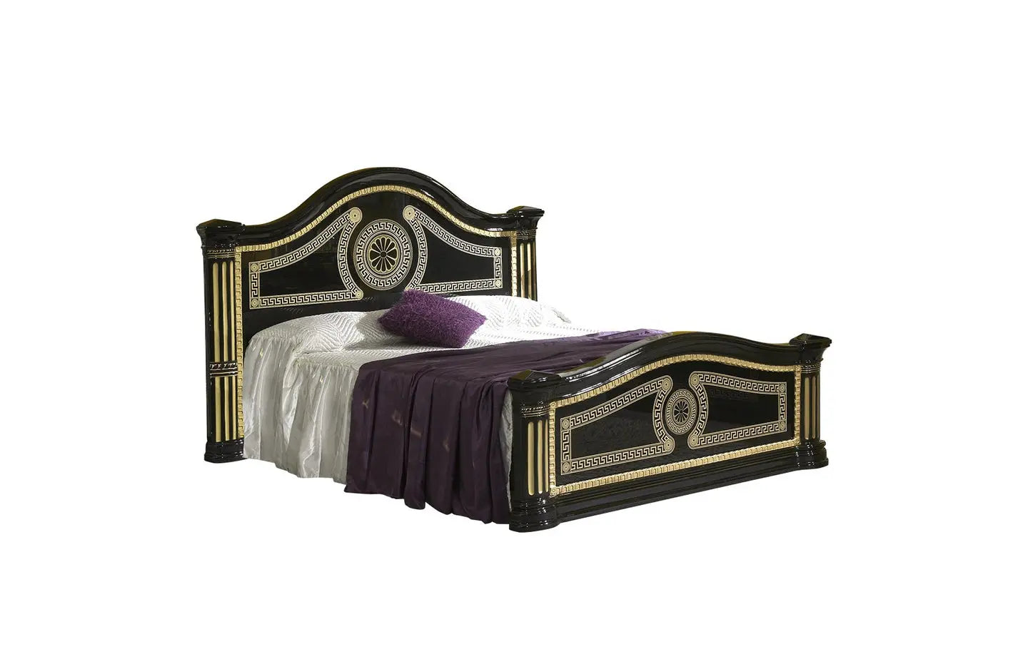 Chambre complète laquée noir or ROBBY Made in Italy