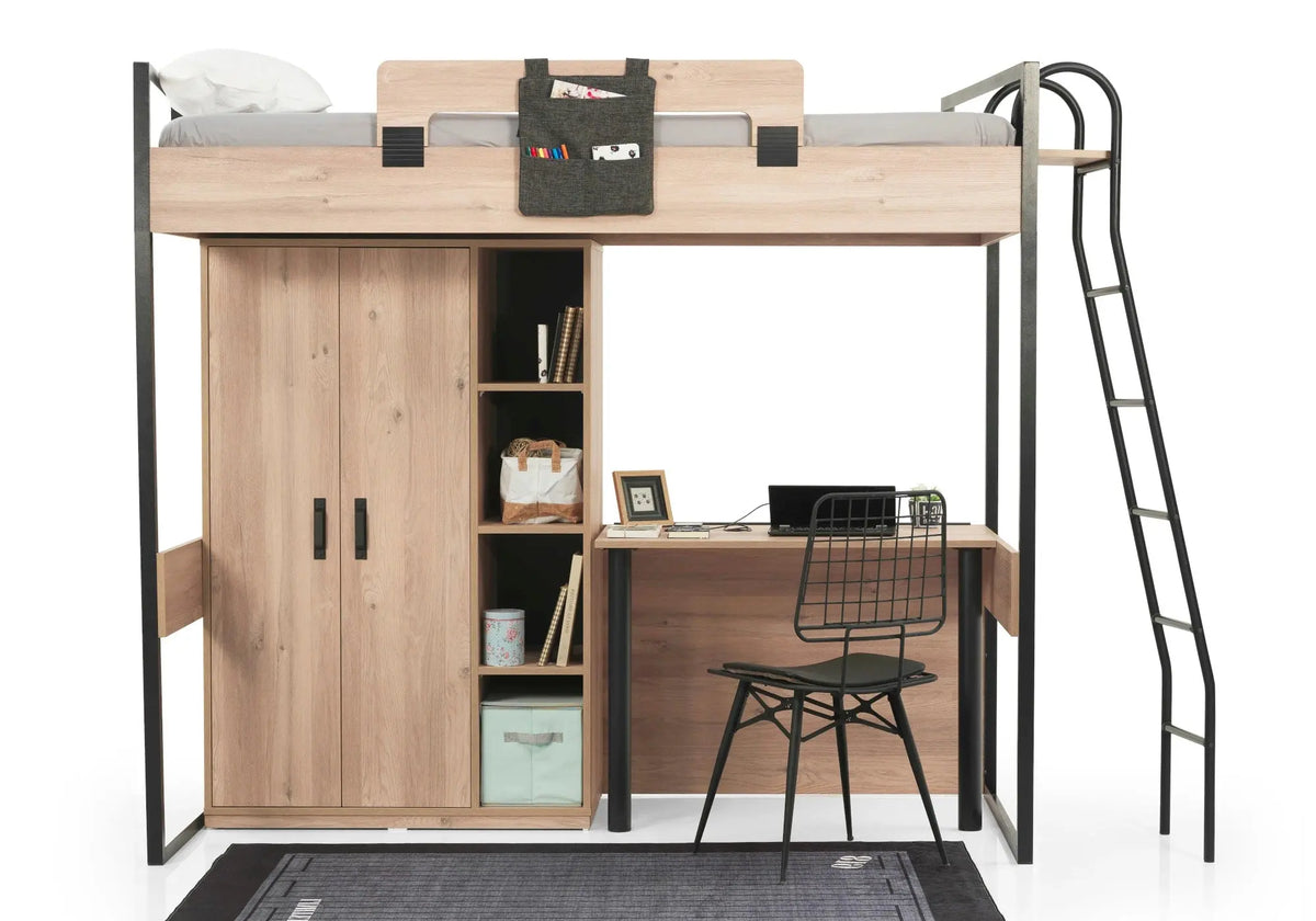 Chambre jeune modulaire chêne SMART kelekci.com