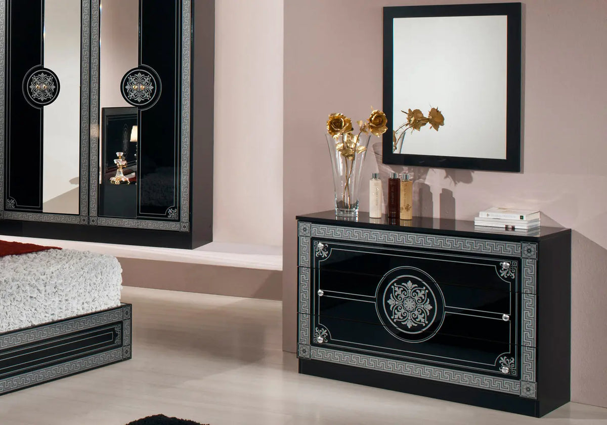 Chambre versace pas cher noir LUNA Italian TL