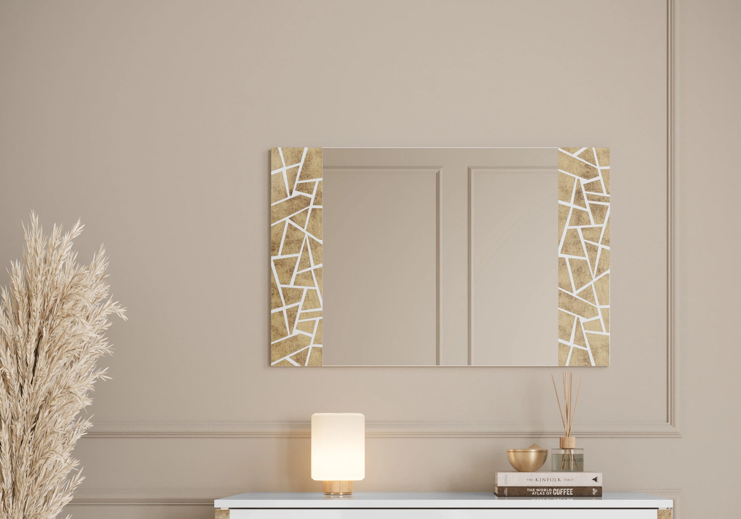 Chambre complète blanc doré brillant design – STELLA