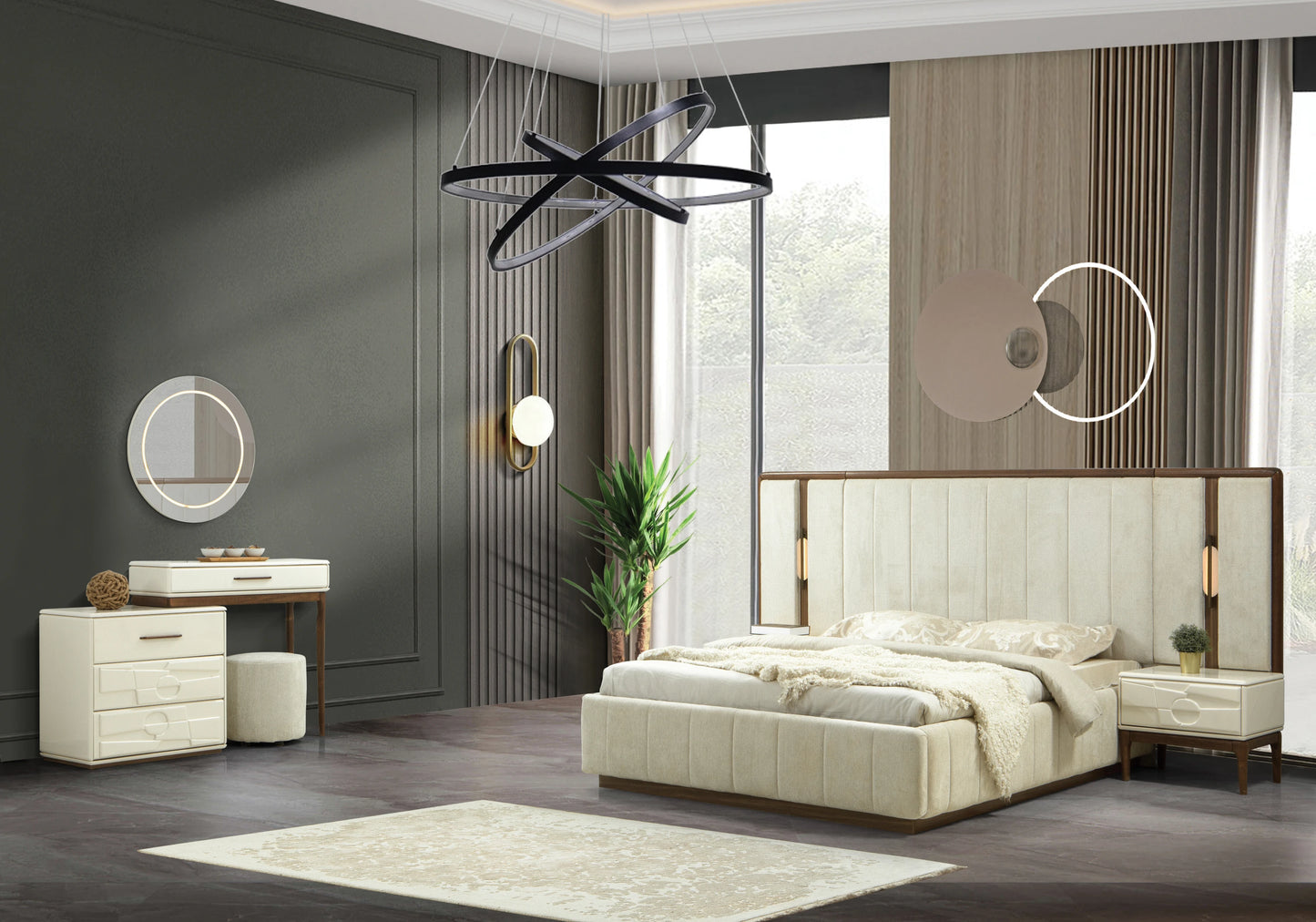 Chambre à Coucher Complète Design Turc Moderne – INCI - DEKOFLIX