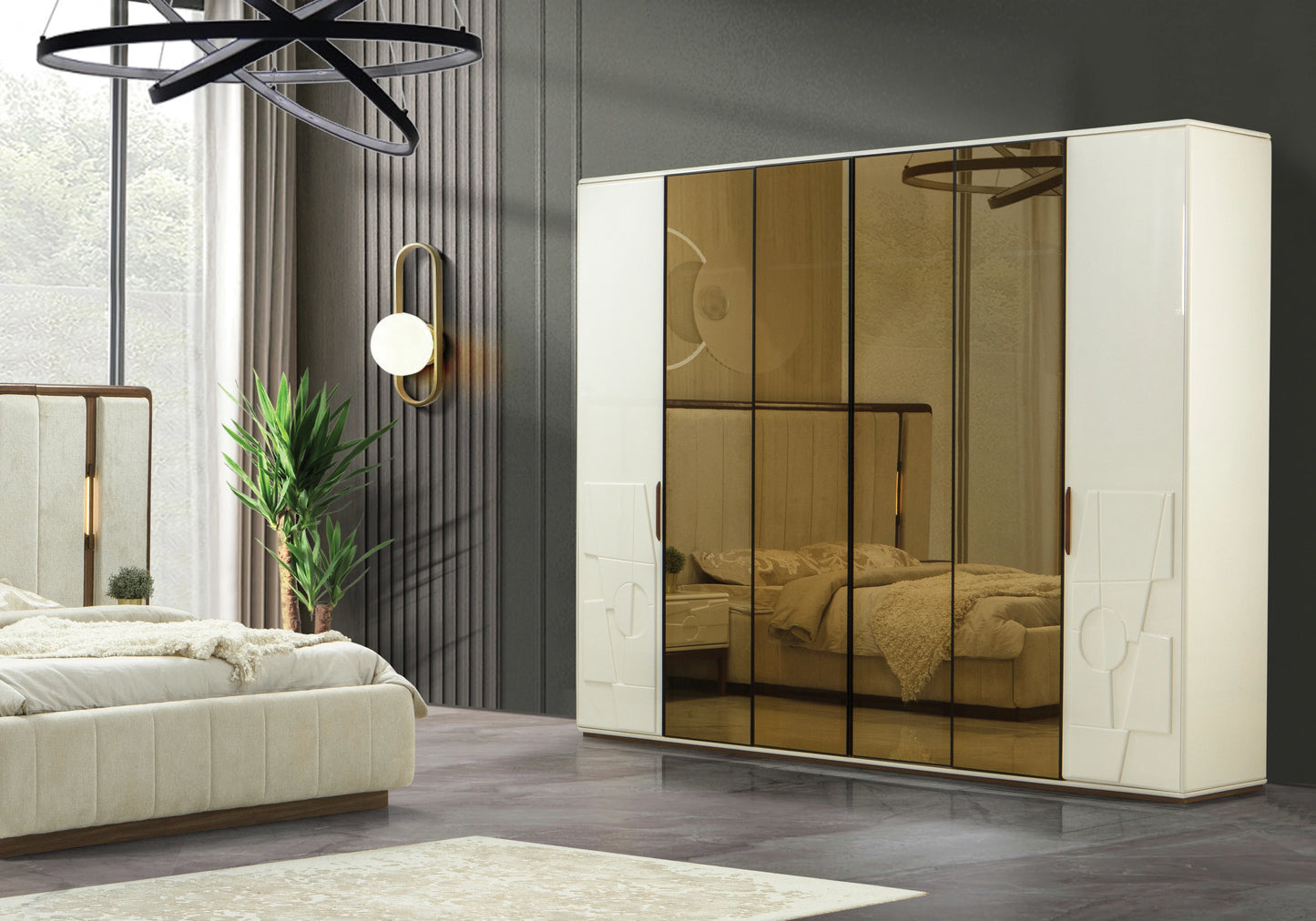 Chambre à Coucher Complète Design Turc Moderne – INCI - DEKOFLIX