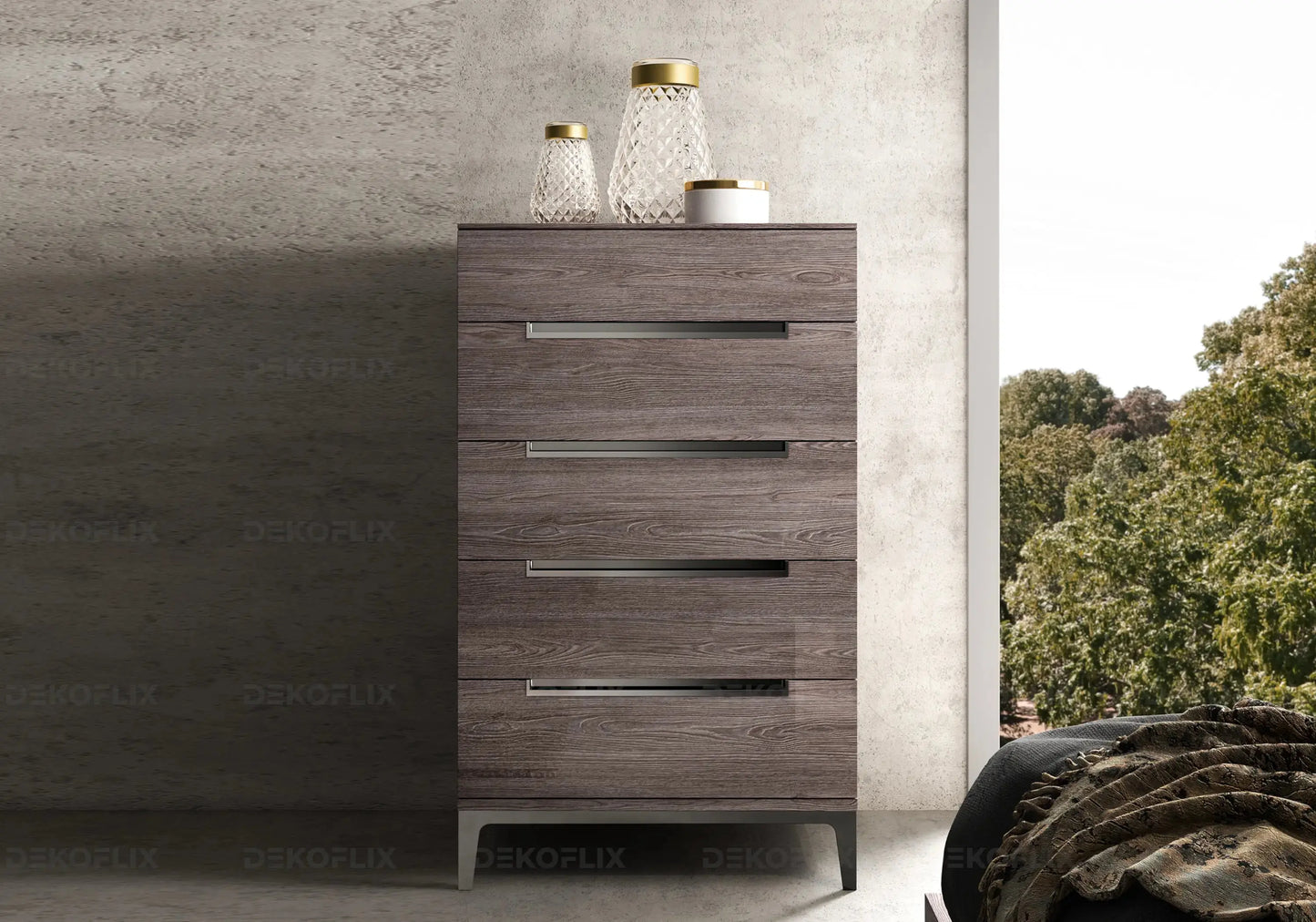 Chiffonnier Design Italien Chambre – Viola en Orme Status