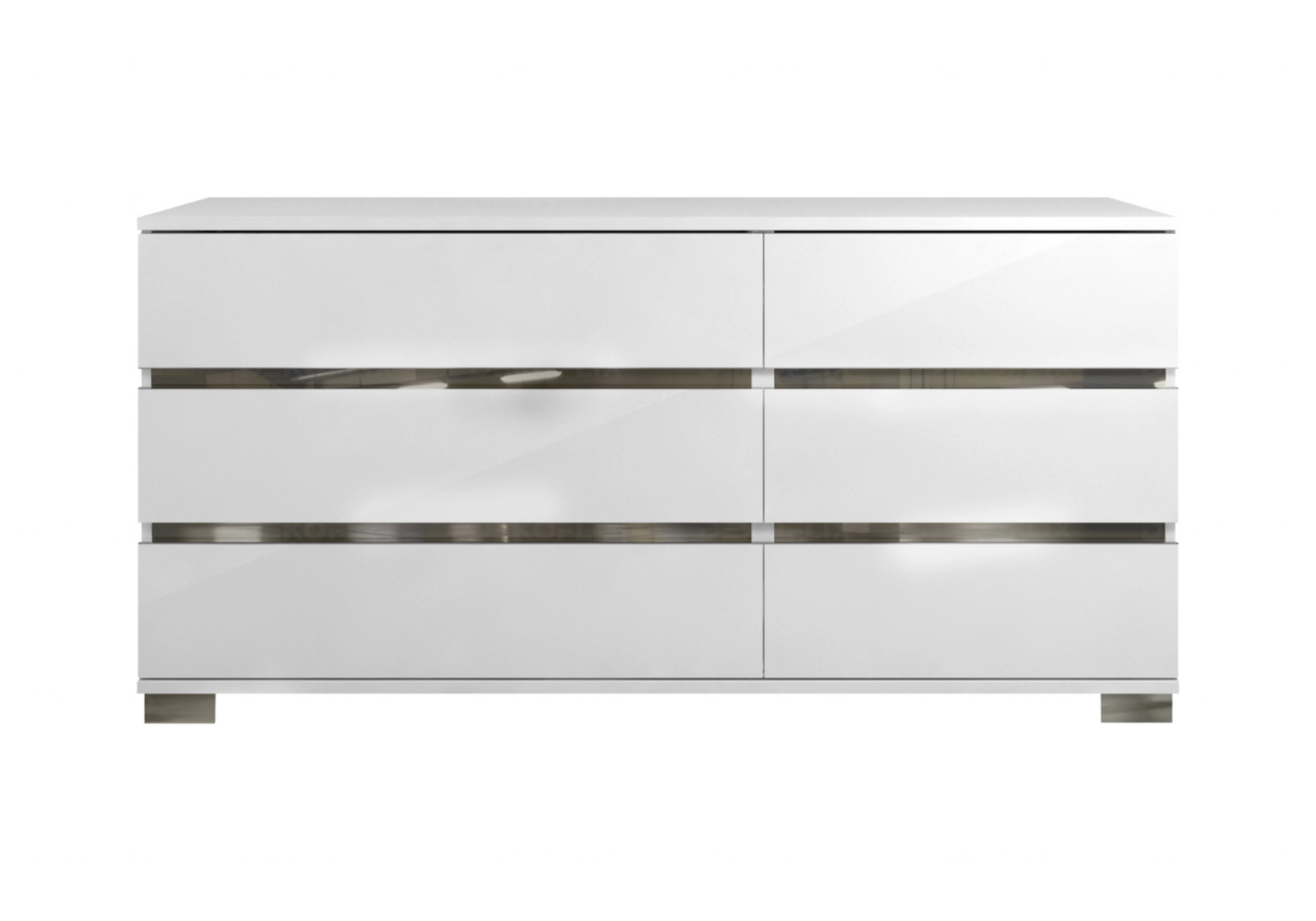 Dream Blanc – Commode Double 6 Tiroirs - Élégance et Fonctionnalité
