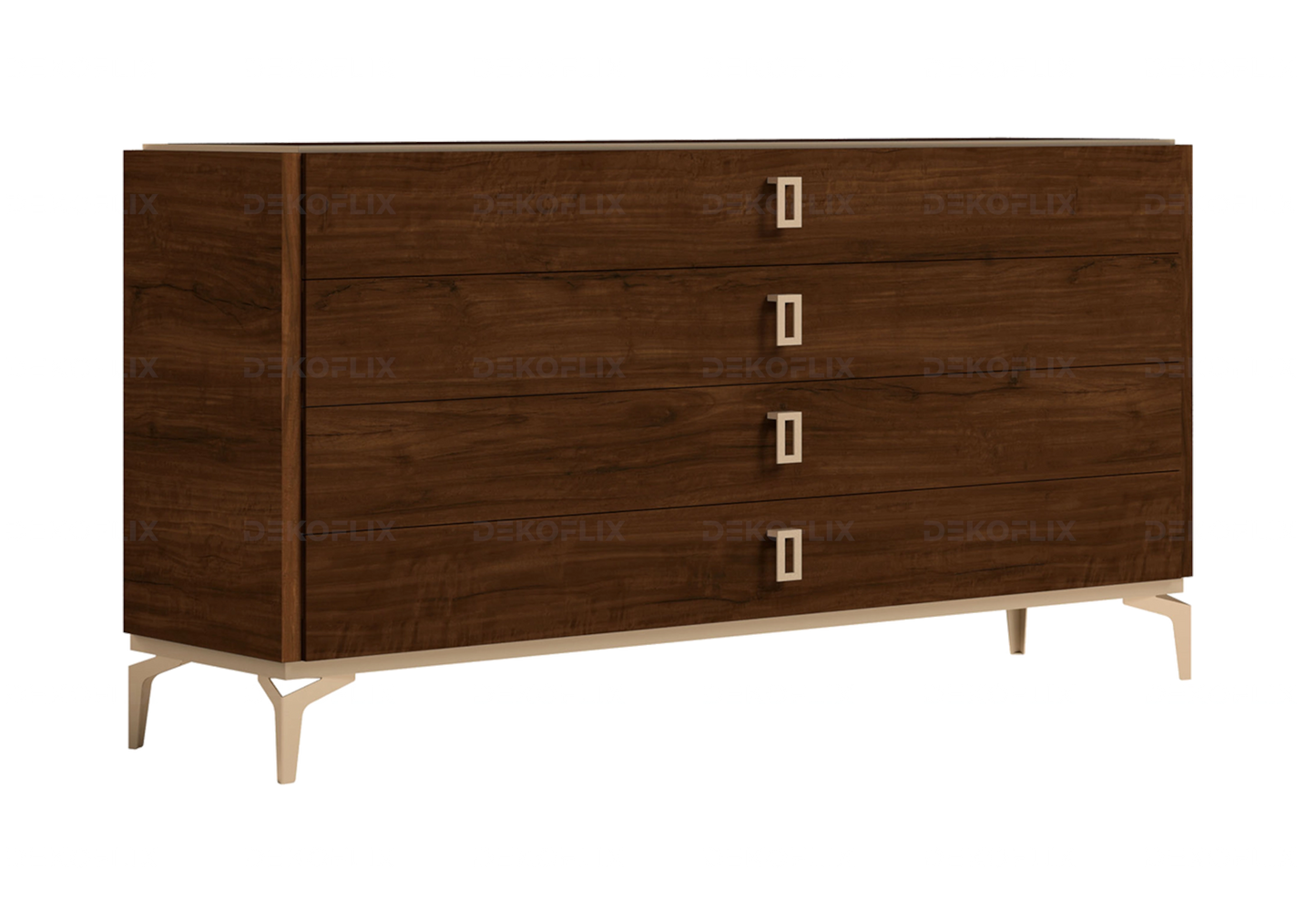 Commode Bois Noyer Élégante – Collection Eva - DEKOFLIX