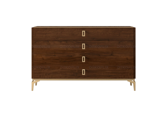 Commode Bois Noyer Élégante – Collection Eva - DEKOFLIX