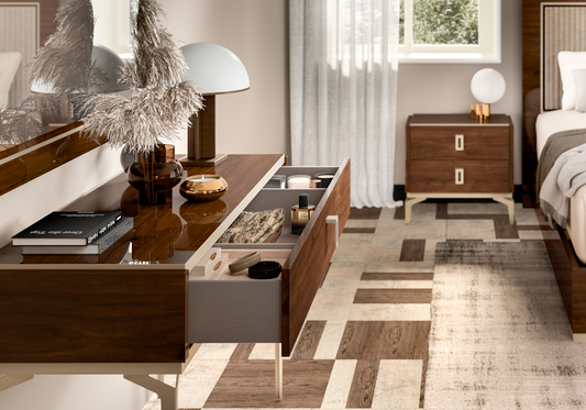 Console noyer avec tiroir – Eva