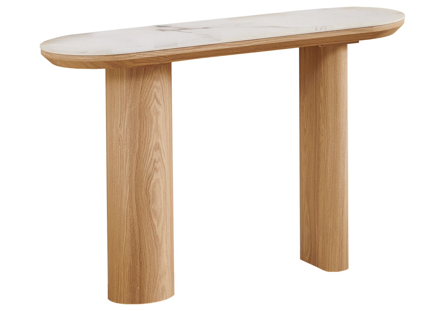 Salle à manger complète marbre beige et bois – Doria